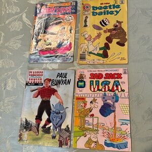 Set 4 vintage comic books.